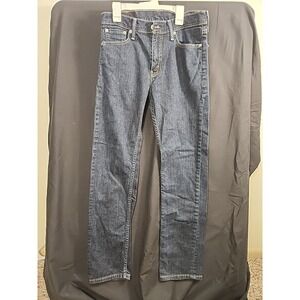 Levi Strauss 513 Slim Straight Mens Jeans Dark Wash Denim W29 L30
